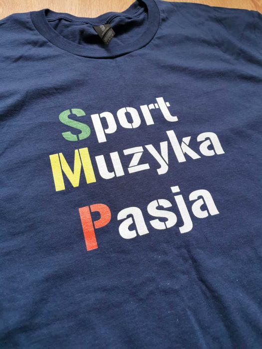 Koszulka męska sport, muzyka, pasja