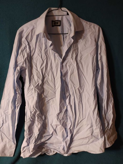 Koszula meska Bugatti rozmiar L szara stan dobry