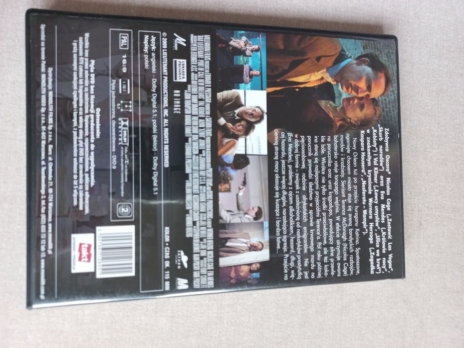 Film DVD Zły porucznik Nicolas Cage