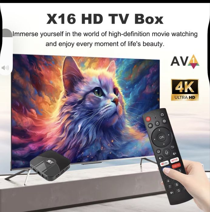 Андроид тв приставка  4/32гб