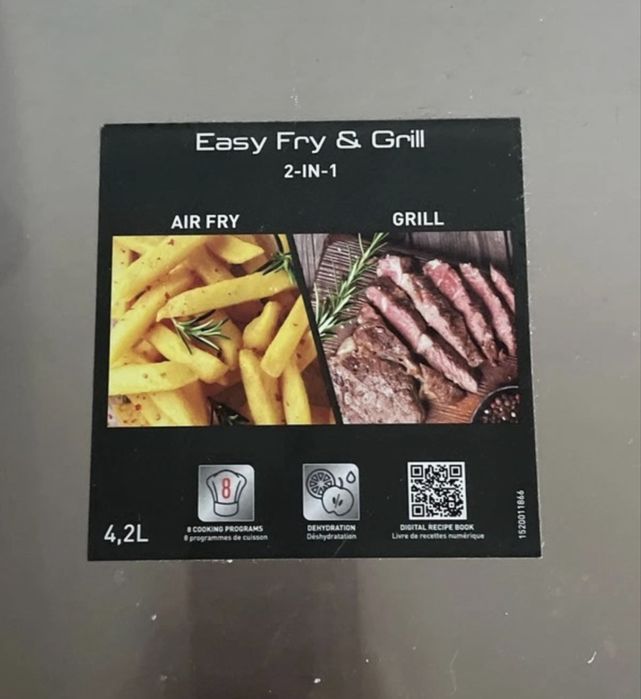 Airfryer and grill moulinex