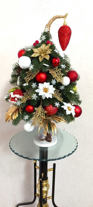 Ялинка новорічний декор ручної роботи. Різдвяний подарунок.