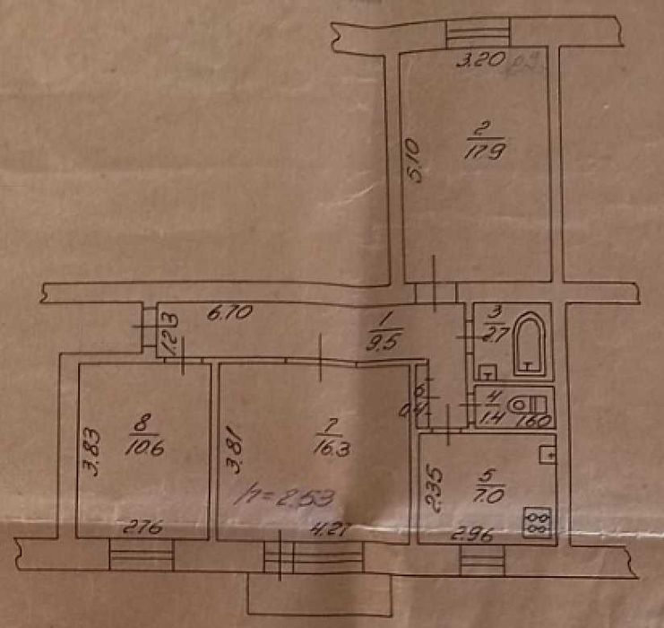 Продам трикімнатну квартиру