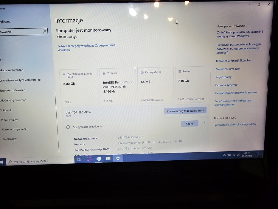 Laptop LENOVO G50-30 80G