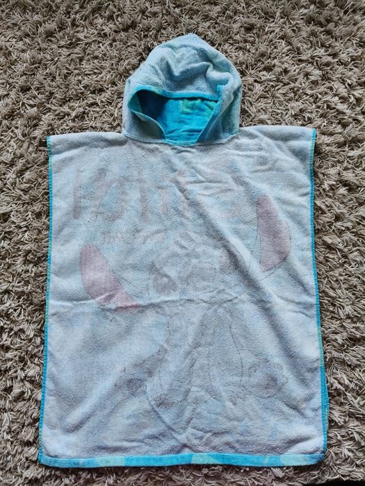 Ręcznik kąpielowy z kapturem/ poncho: Stitch Hawaii
