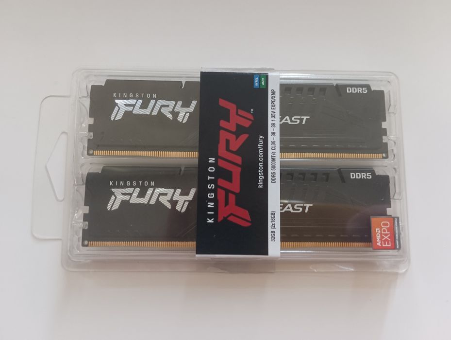 Kingston FURY 32 GB DDR5 (2x16GB) 6000 MHz FURY Beast