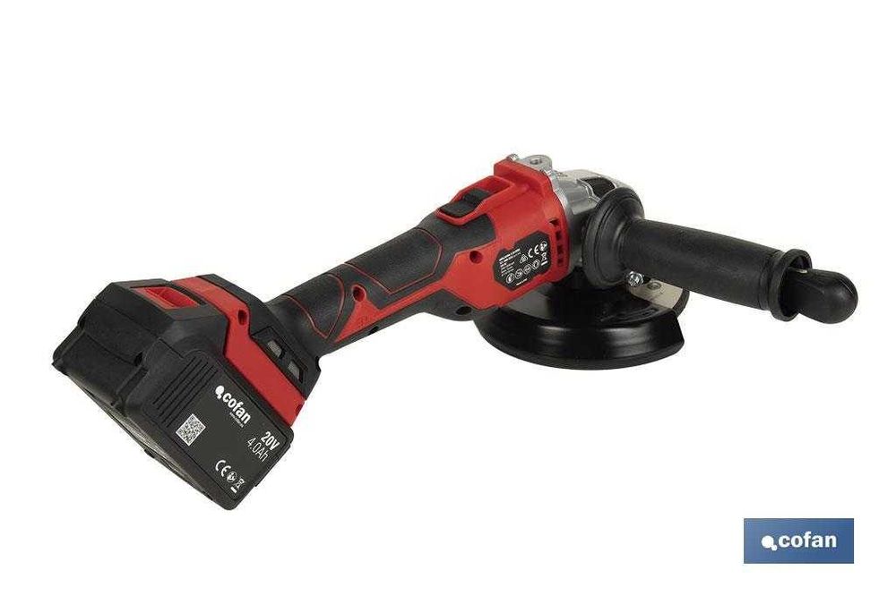 Rebarbadora a Bateria Li-on + Bateria 20V 4 AH + Carregador rápido