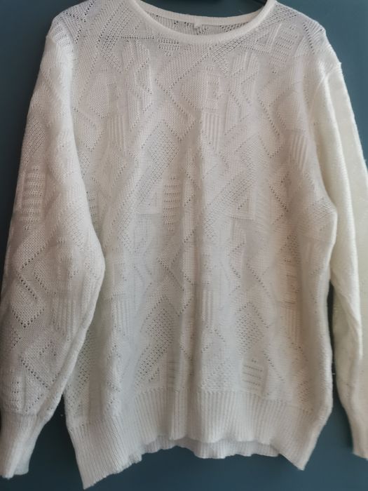 Biały sweter S M