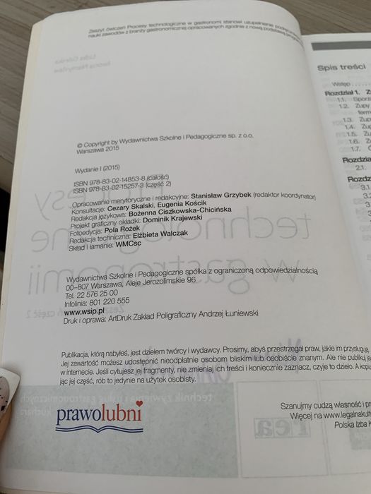 Procesy technologiczne w gastronomii