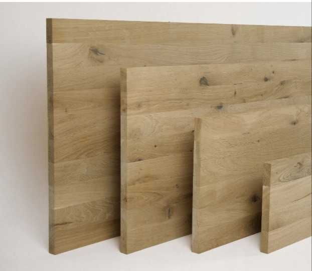 Parapety, blaty z litego drewna