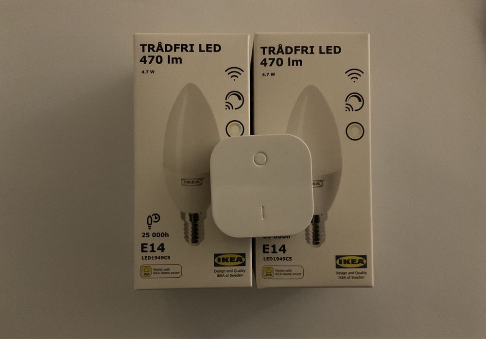 KIT Remote Control + Dimmable Bluetooth Bulbs - IKEA TRADFRI - NEW