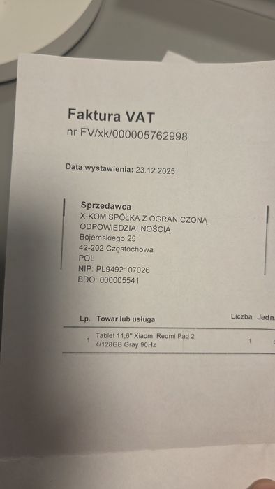 Nowy tablet xiaomi REDMI pad 2