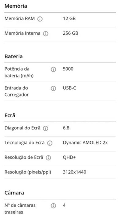 Smartphone SAMSUNG Galaxy S24 Ultra (6.8'' - 12 GB - 256 GB)