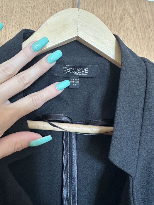 Czarna marynarka XL 42 Elegancka Exclusive