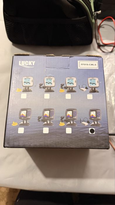 Echosonda Lucky FF918-CWLS stan idealny! Duży zestaw