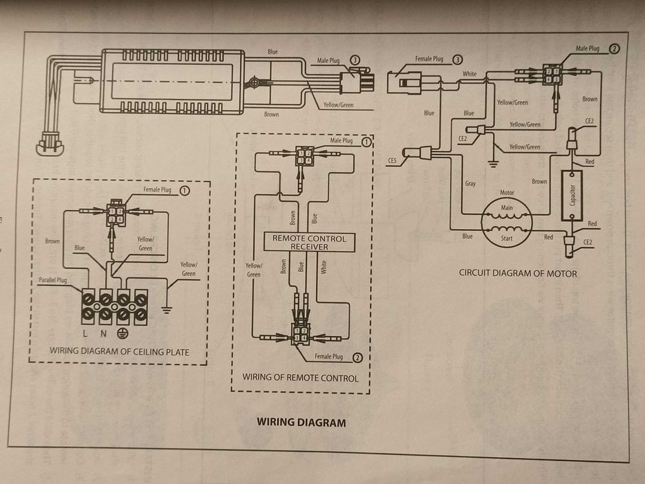 lampa z wentylatorem Westinghouse WH-10 uszkodzona