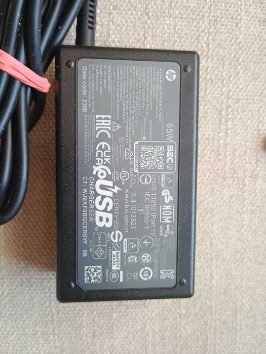 Оригінальний зарядний пристрій HP USB-C 65W (type-c)