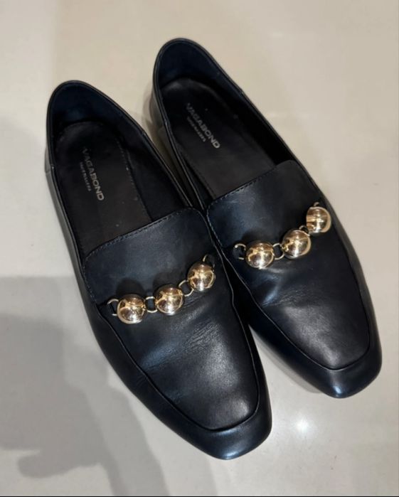 Skorzane loafersy Vagabond