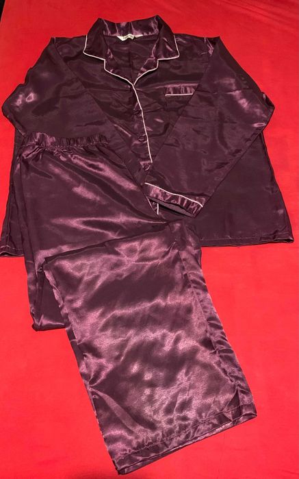 Трендовая эффектная атласная пижама/домашний костюм Sophisticate L/XL