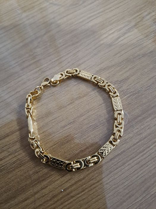 Złota męską bransoletka