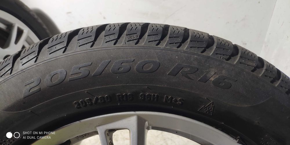 Koła 205/60R16 PIRELLI zimowe SEAT 5x112 alusy komplet zima 4szt 16