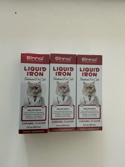 Корм для кошек Добавка железо Liquid iron