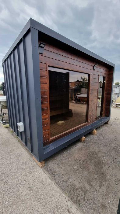 Sauna Aurora Ogrodowa fińska Nowa producent piec HUUM Wi-Fi