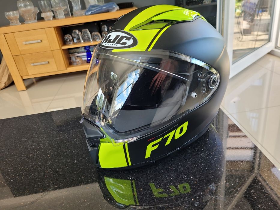 Kask Hjc f70 xl  pinlock(nowy) fluo