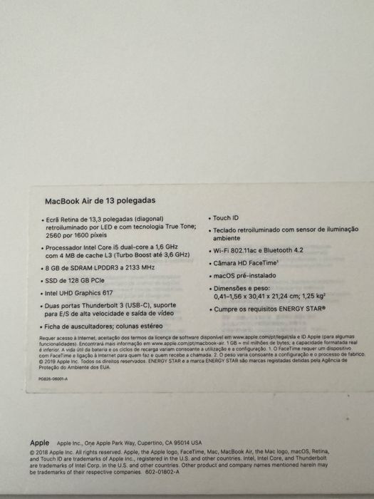 MacBook Air 13” 2019 Gold | i5 | 8GB RAM