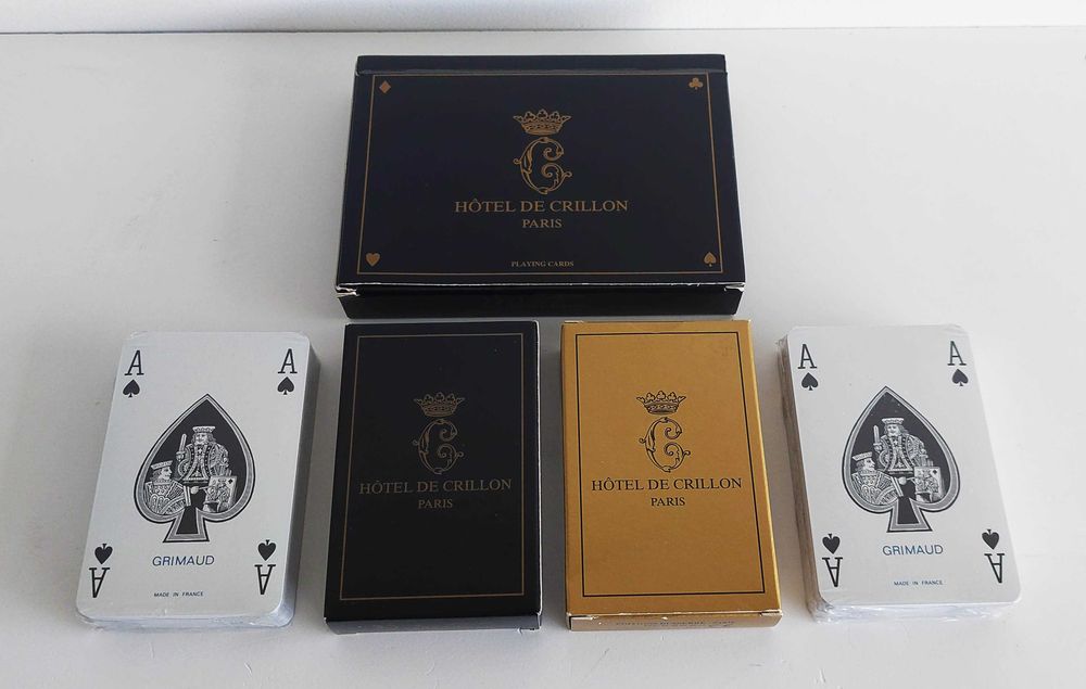 Vintage Playing Card Set from Hôtel de Crillon – Paris