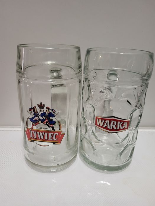 Zestaw 6 nowych kufli Żywiec lub Warka