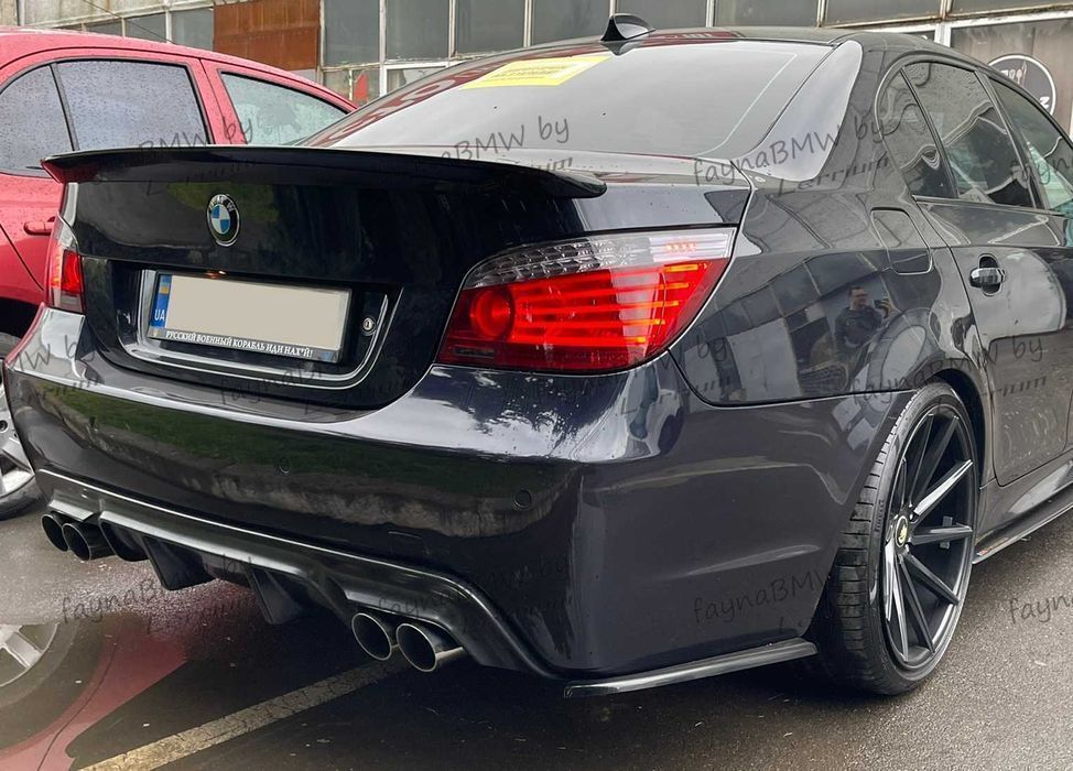 BMW E60 E61 М пакет M tech задній дифузор БМВ Е60 Е61 Мтех