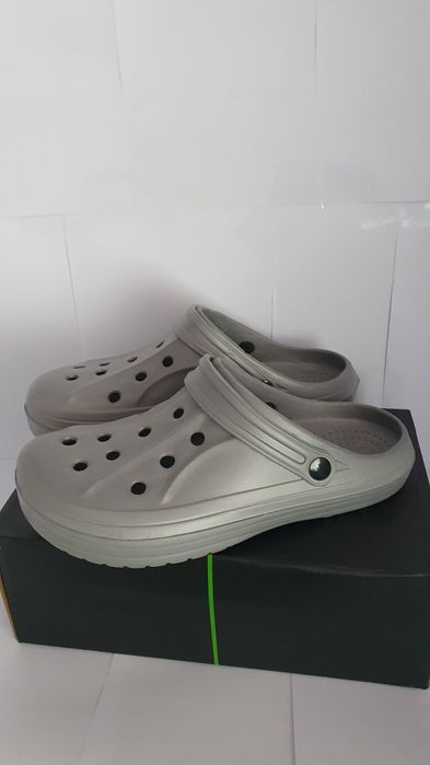 Crocsy  / klapki męskie szare z pianki rozmiar 45