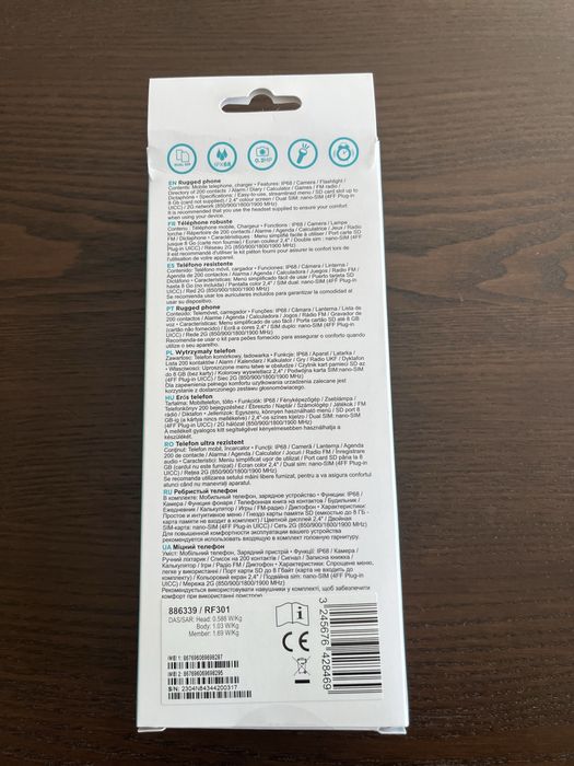 Telemóvel Resistente Qilive 2.4" Dual SIM Preto