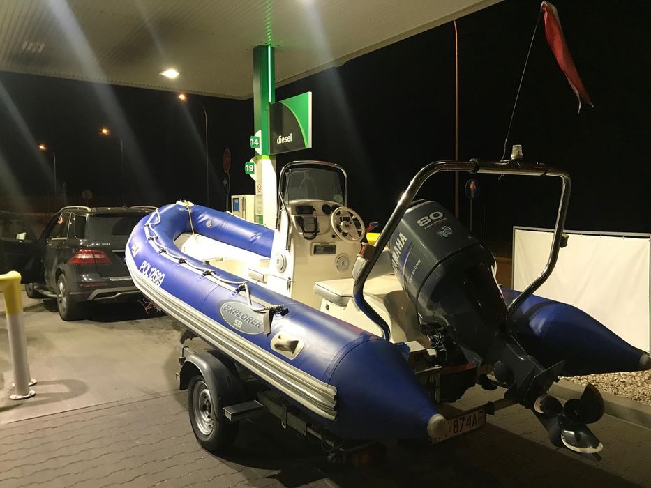 Rib bombard 550 + silnik 80 Km Yamaha
