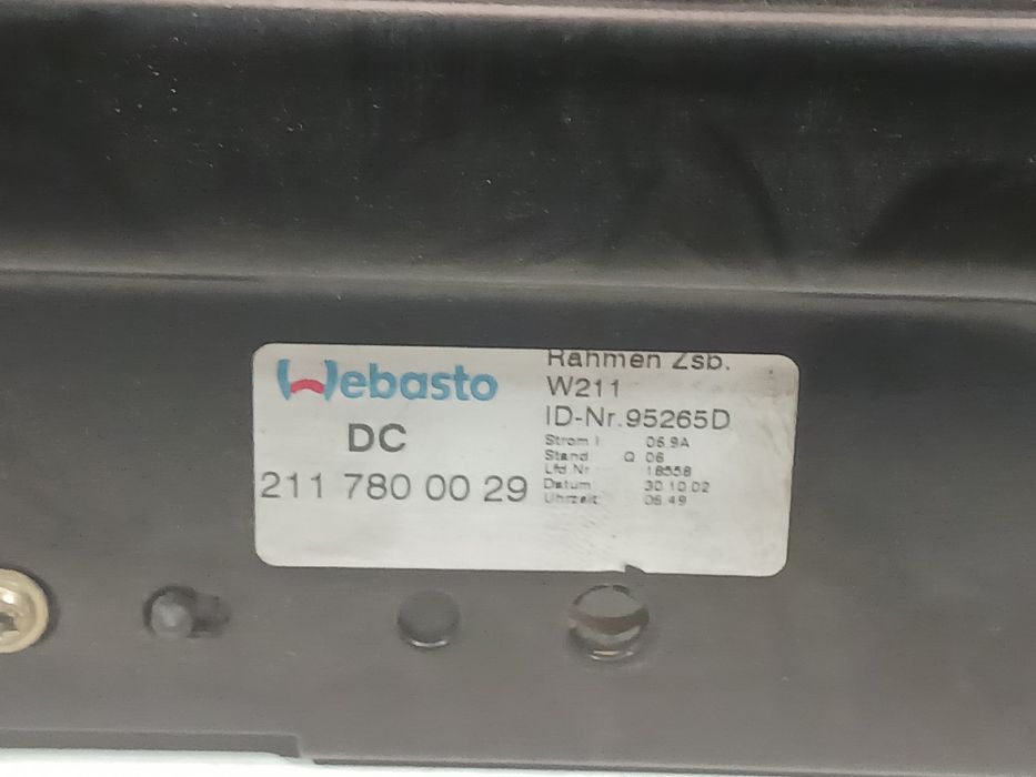 Teto de abrir MERCEDES-BENZ Classe E (W211)
