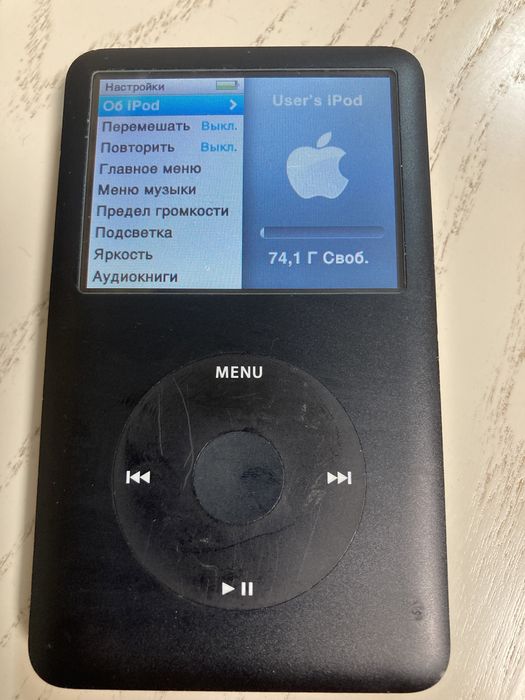 Apple iPod Classic 6-ro поколения. (80 ГБ, модель A1238).Плєєр, аудіо , відео