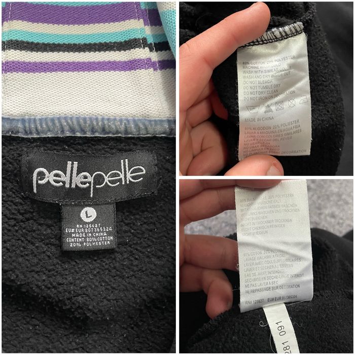 Pelle Pelle Vintage Zip Hoodie 90s Rare