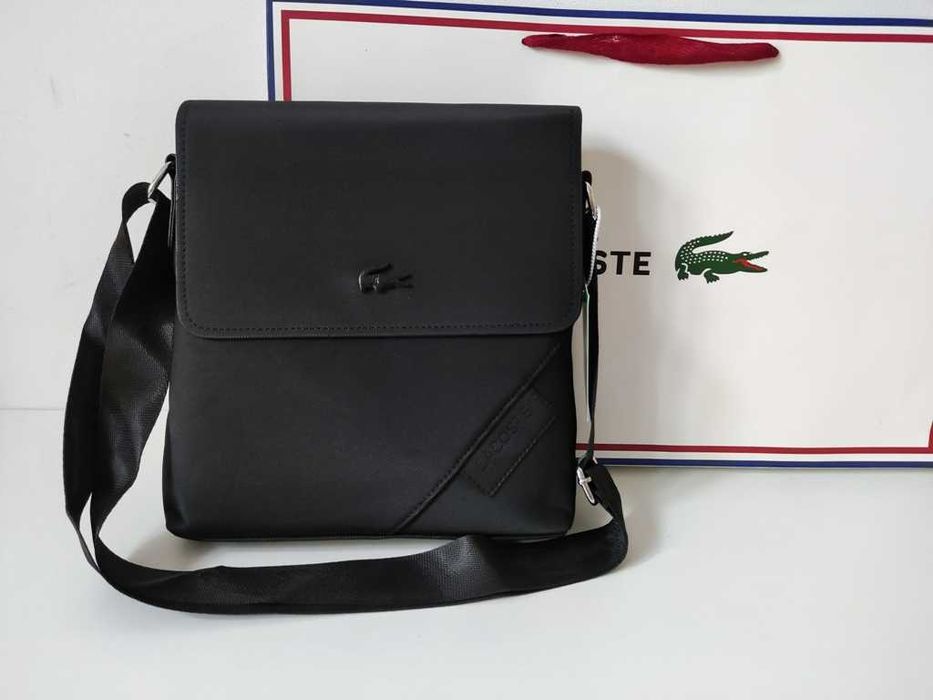 Lacoste męska torebka Listonoszka, skóra, Francja 93.0