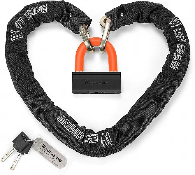 Blokada zapięcie łańcuchowe roweru, motocykla 120cm antykradzieżowe CH