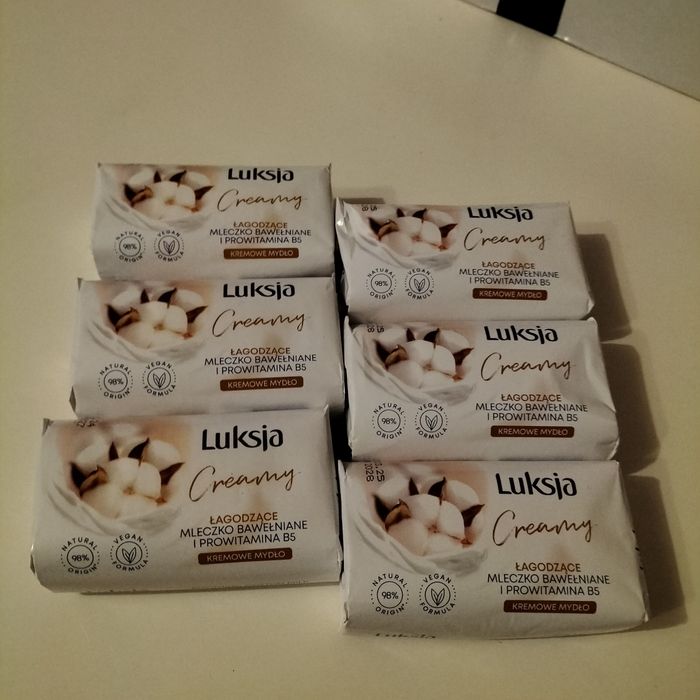 Nowe mydełka w kostce 6 sztuk Luksja