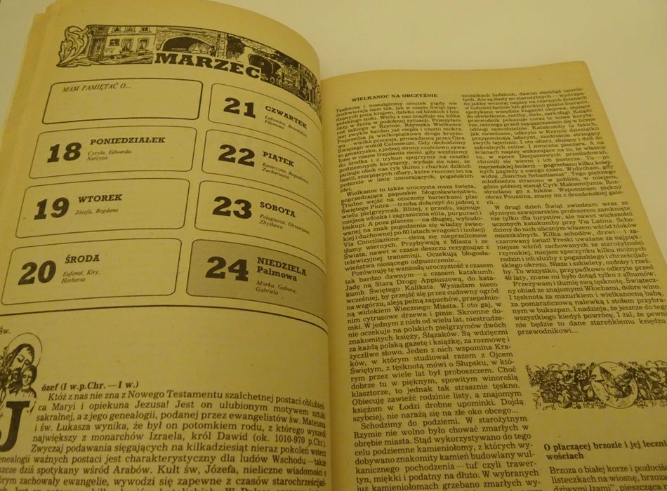 Kalendarz domowy babci Aliny 1991 Praca zbiorowa