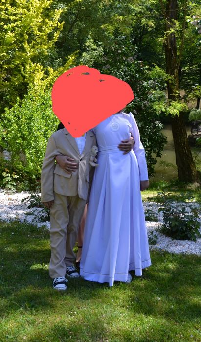 Sukienka/alba komunijna zestaw