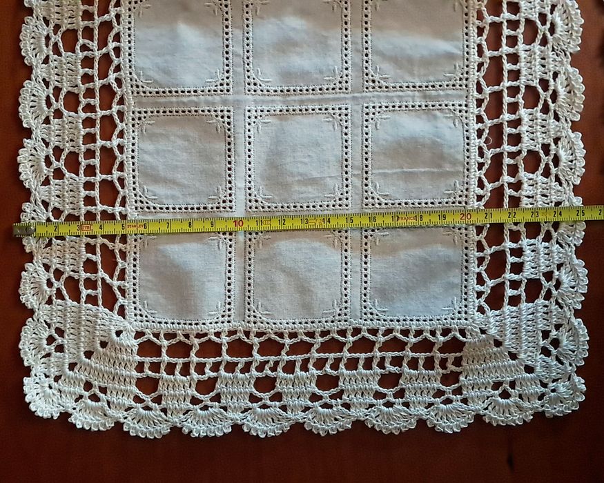 Conjunto panos de renda e linho