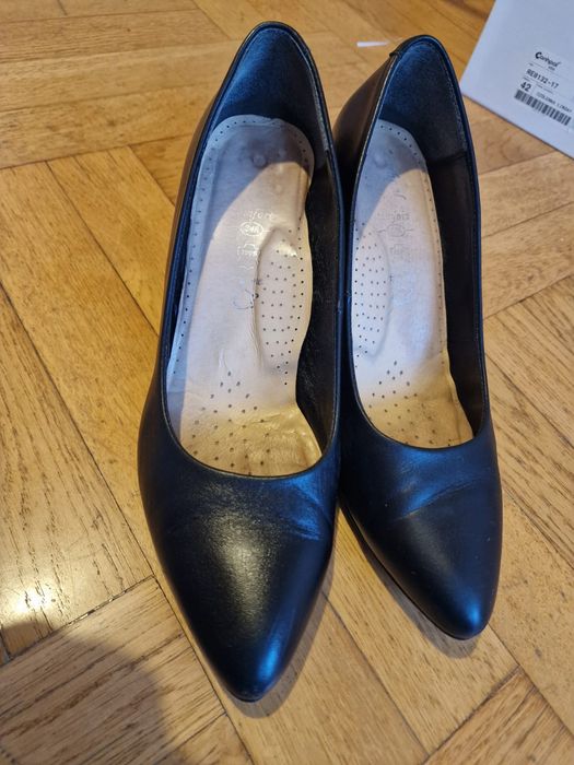Buty czółenka skórzane