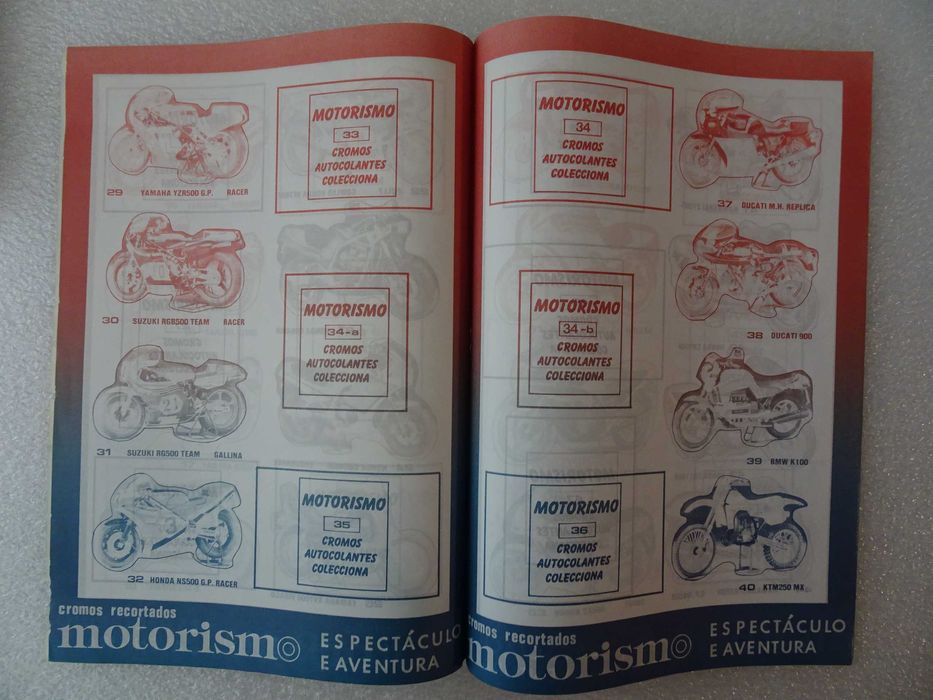 Caderneta de cromos vazia Motorismo ---