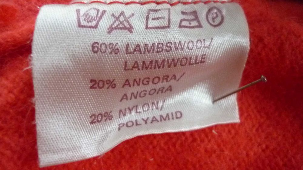 Next-  wełniany sweter z angorą  r; L