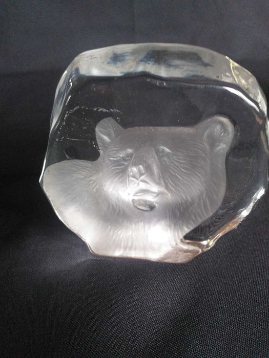Urso em vidro vintage