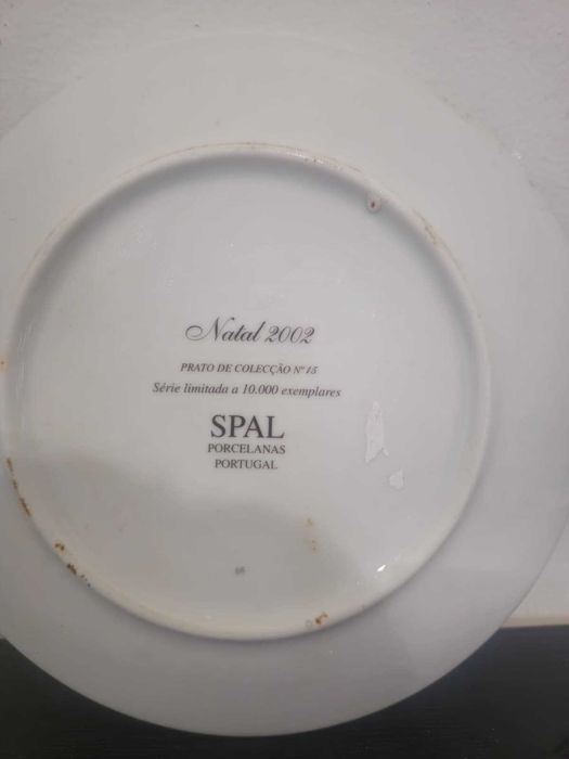Prato de Coleção SPAL - Natal 2002 - Edição Limitada (Nº 15)