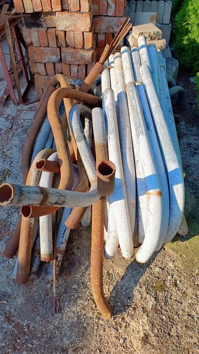 Słupki rury fi 60 stalowe #4mm ścianka# ocynk słupy oświetleniowe kamery